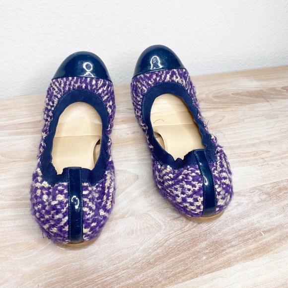 J. Crew Purple Tweed Ballet Flats size 10 - Picture 5 of 7
